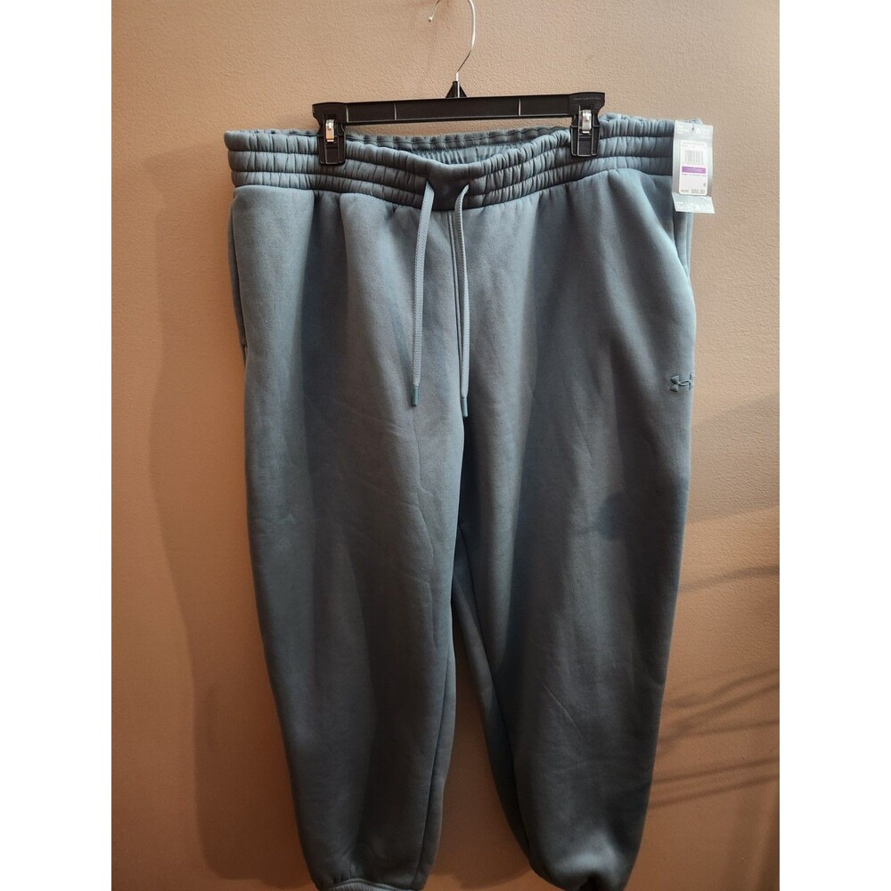 Under Armour Fleece Relaxed Jogger Elastic Waist Loose Casual Blue Size 2XL NWT
